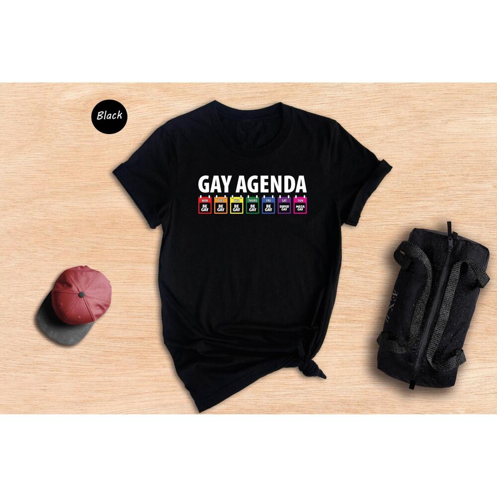 Funny Lgbt Pride Month Gay Agenda T Shirt